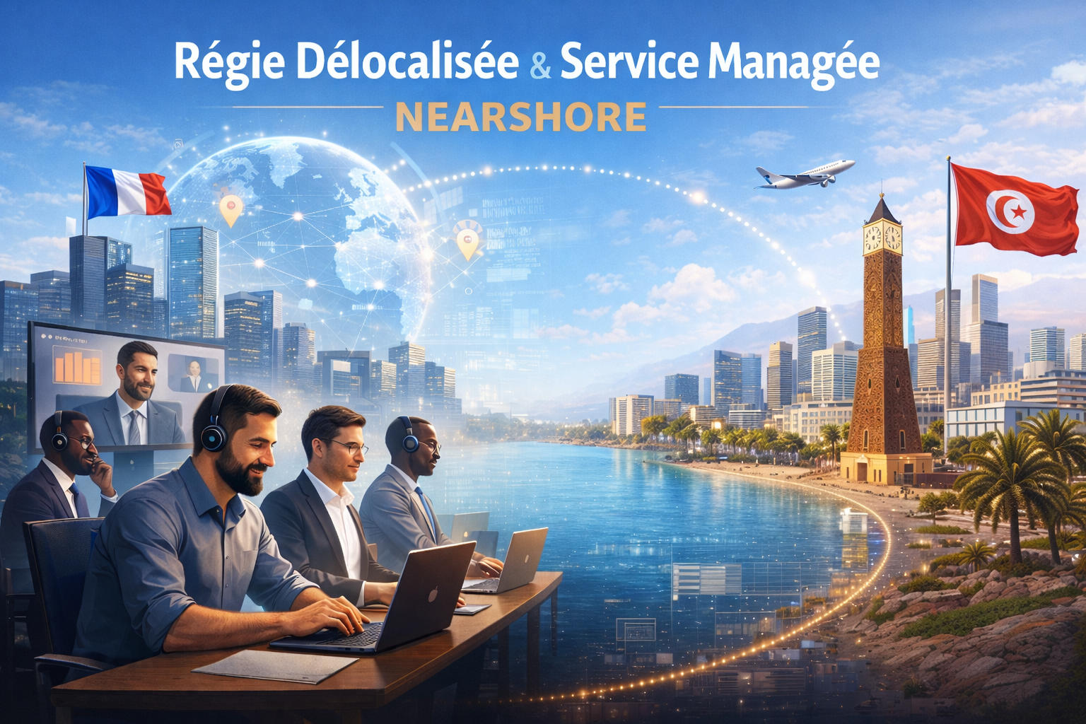 Regie delocalise Tunisie nearshore